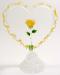 Yellow victorian lace with yellow rose - Next Glass Item