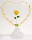 Yellow victorian lace with yellow rose