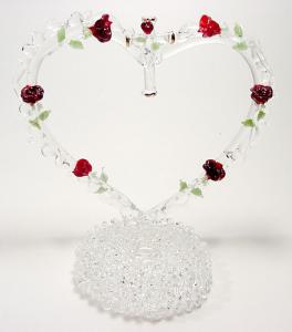 [Click for larger view] Rose vine heart with small cross